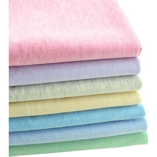 Summer Breathable 40S Color Cotton Lycra Stretch Knitted Jersey Fbric