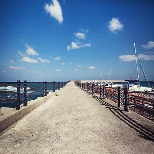 Long Road Blue Skye by Sea Photography Background Wedding Backdrops for Photo Studio 5*6.5ft Wedding Photos