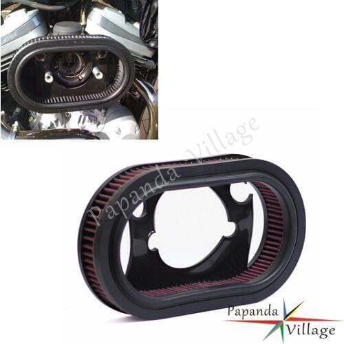 Papanda Motorcycle Red Air Filter Air Cleaner 29025-88B for Harley Super Glide Tour Glide Softail FLT FXR FXD FXST FLST