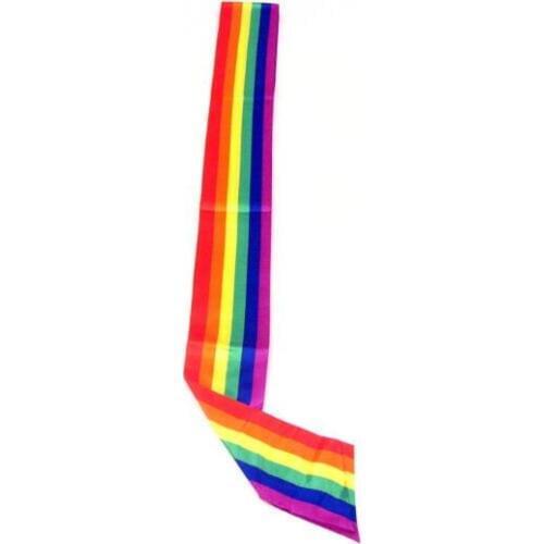Gay Pride Rainbow Satin Sash Blank Satin etiquette Sashes Hen Party Event Favors Decorations Accessory 150x9m
