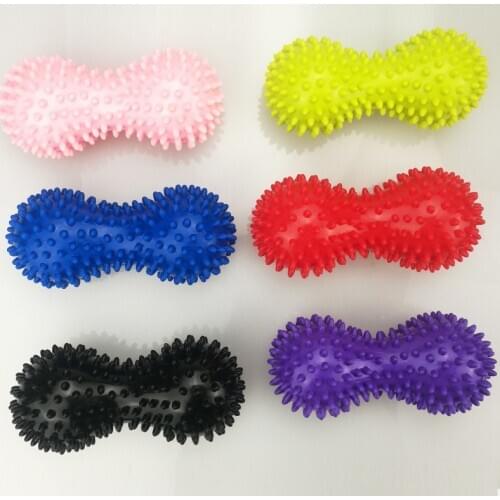 New Fashion Peanut Shape Massage Yoga Fitness Ball PVC Stress Relief Body Hand Foot Massager Health Care Tools