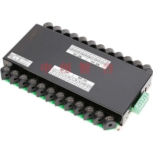 25A Multiplex true RMS AC current collector 24 channels Current transmitter hot wire detection