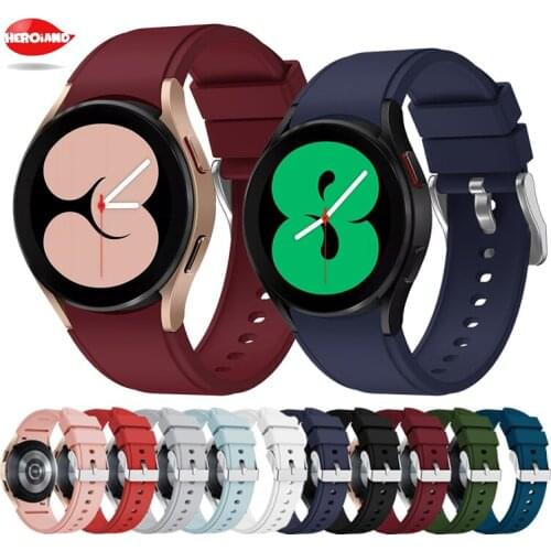 New Wrist Band For Samsung Galaxy Watch 4 40mm 44mm Official Silicone Strap For Galaxy watch4 classic 42mm 46mm replacement Band