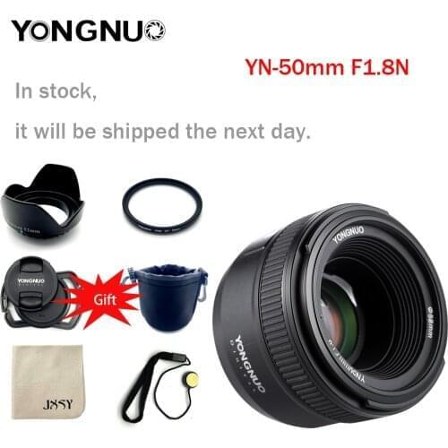 YONGNUO 50MM F1.8 Camera Lens for Nikon D800 D300 D700 D3200 D3300 D5100 D5200 D5300 D7000 Large Aperture AF MF DSLR Camera Lens