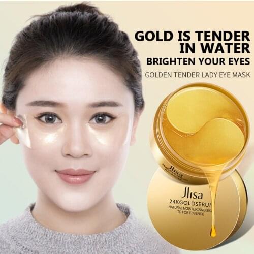 60pcs Hyaluronic Acid Repair Eye Patches Remove Dark Circles Moisturizing Eye Mask Crystal Collagen Gel Mask Eye Skin Care TSLM1