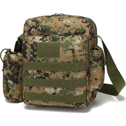 Tacticism Tool Bag Lunch Box for Men Adult MOLLE Water Bottle Pouch Outdoor Sports Shoulder Bag for Sports Hiking Cycling