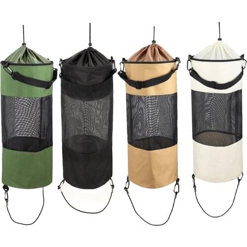 Boat Trash Bag Portable Marine Hoop Mesh Trash Garbage Can Container for Your Pontoon Boat and Camping Car Trash Holder Keeper