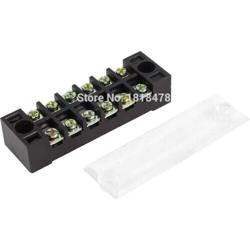 TB-1506 600V 15A 6 Position Double Row Screw Terminal Barrier Block Copper parts