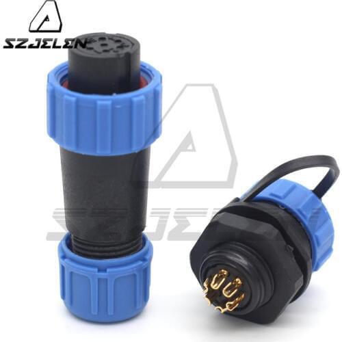 SP13 waterproof 6 pin connector, Waterproof Grade 6 pins Waterproof Plug and Socket Cable Connector