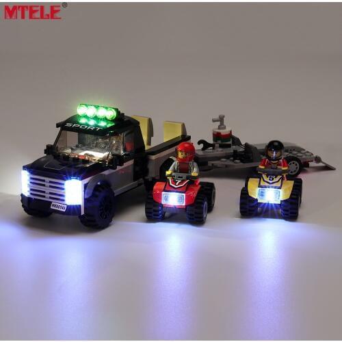 MTELE Brand LED Light Up Kit For 60148 City Series ATV Race Team ,(NOT Include The Model
