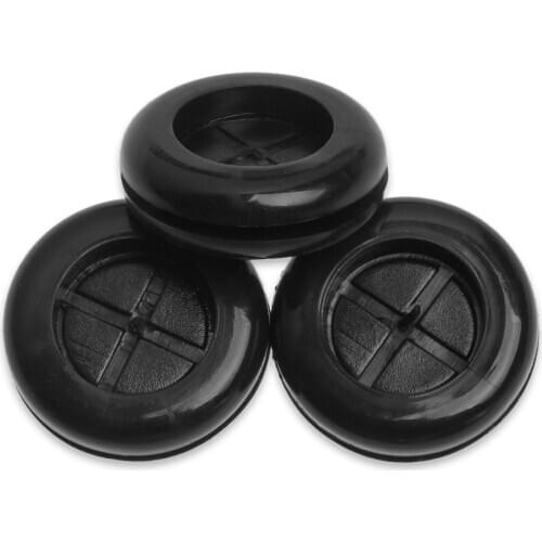 50pcs Grommet Protective coil Double-sided Black Rubber Firewall Hole Plug Retaining Ring Parts Car Electrical Wire Gasket Kit