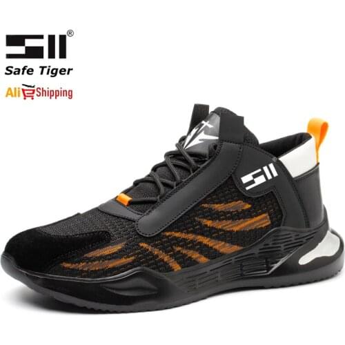 Personal Security Protection Safety Shoes Steel Toe Boots Men Industrial Construction Work Shoes Locking Ankle Shoes