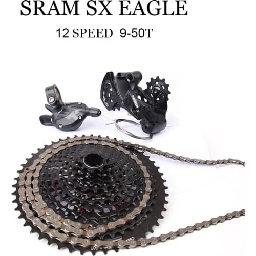 2021 SRAM SX EAGLE 1x12 12 Speed Bicycle Groupset Kit Trigger Shifter Rear Derailleur Chain 9-50T Cassette XD Driver Freewheel