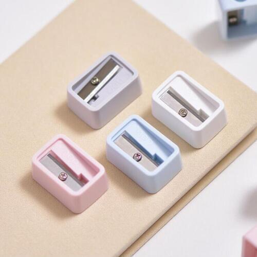 48pcs/lot Economic mini sample solid pencil sharpener Office gift stationery School Supplies papelaria G289