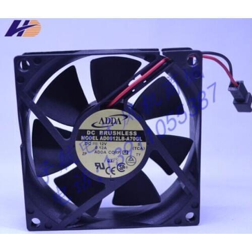 ADDA AD0812LB-A70GL 80*80*25 12V 0.12A 2 wire case fan