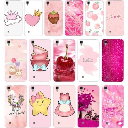 372FG Light pink girlish gift Soft Silicone Tpu Cover phone Case for LG X Power 2 K50 Q60 K10 Case
