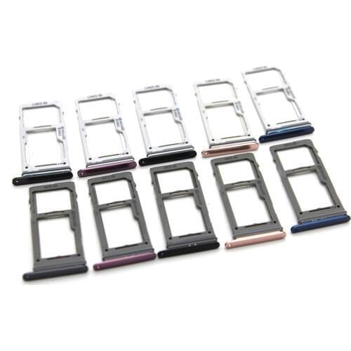 Sim Tray Holder For Samsung Galaxy S9/S9+ plus G9600 G9650 Dual single SIM Card Tray Slot Holder Replacement Part