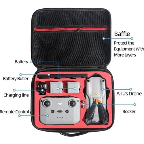 DJI AIR 2S Suitcase Storage Bag Handbag for DJI Air 2S Drone PU Carrying Case Protection Box Accessories