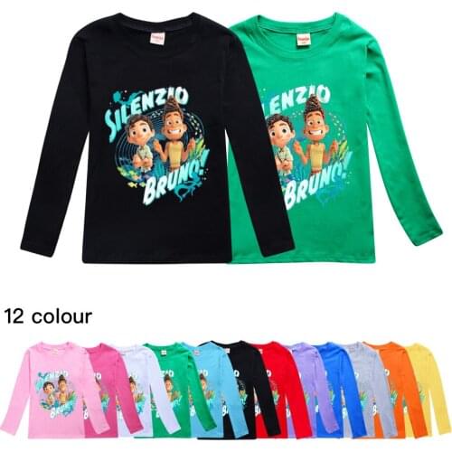 Disney LUCA 2021 New Kid Clothes Long-sleeved T-shirts for Boys and Girls Kids Clothes Kids Clothes Boys 2 To 16 Y Casual Suits