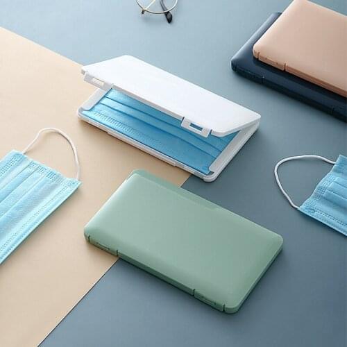 Mask Storage Box Portable Masks Holder Organizer Face Container Dustproof Mask Case Safe Disposable Mask Box Organizer Bag