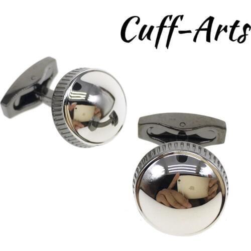 Cuffarts Round 2018 Cufflinks For Men Jewelry High Quality Cuff Links Father Day Gifts Gemelos Para Hombre Camisa C20052