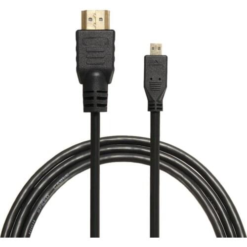 Micro HDMI-compatible to HDMI-compatible 1080P Data Line 0.5m/1m/1.5m/2m Transfer Cord Cable for Smartphones Tablets PC Notebook