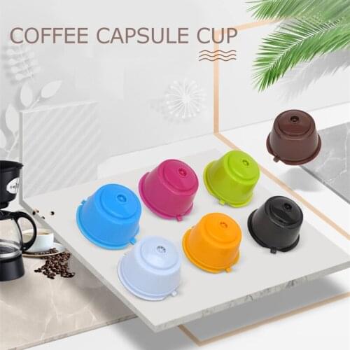 Reusable Capsule Coffee Cup Filter Caps Spoon Brush Filter Baskets Pod Soft Taste Sweet With Spoon Brush Kitchen Accessories