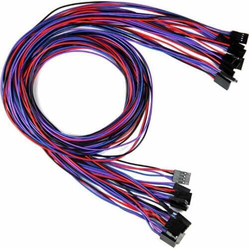 5 Pcs 70cm 4Pin Cable set Female-Female Jumper Wire for Arduino 3D Printer Reprap