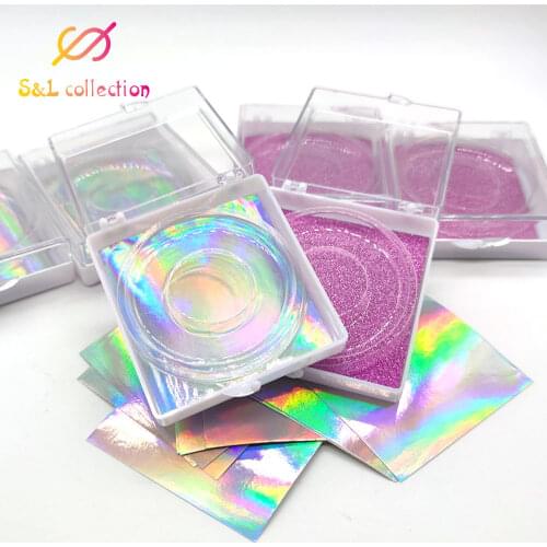 NEW 10PCS 3D False Eyelashes Packaging Empty Lash Case Glitter Eyelash Box without Eyelashes