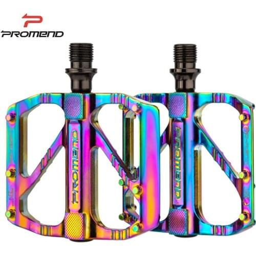 PROMEND Quick Release Road Bicycle Pedal Anti-slip Ultralight Bike Pedals Waterproof Aluminum Alloy 3 Bearings Pedale Vtt