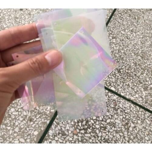 Sewing supplies Imitation of imported color plated white sequins 50 * 50mm square 4-hole sequins