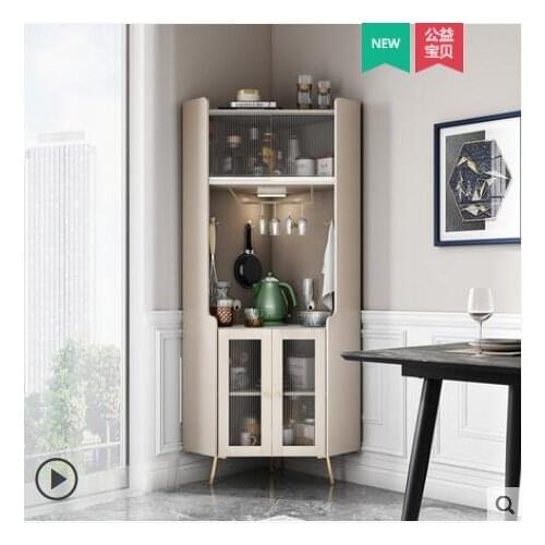 Light luxury wine cabinet, wall corner cabinet, living room storage, dining side cabinet, triangle corner cabinet, multifunction
