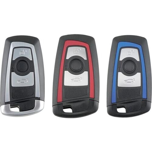 VODOOL 3-Button Uncut Blank Blade Car Remote Key Fob Replacement Housing Case Shell for BMW 550i GT X3 535i 528i Accessories