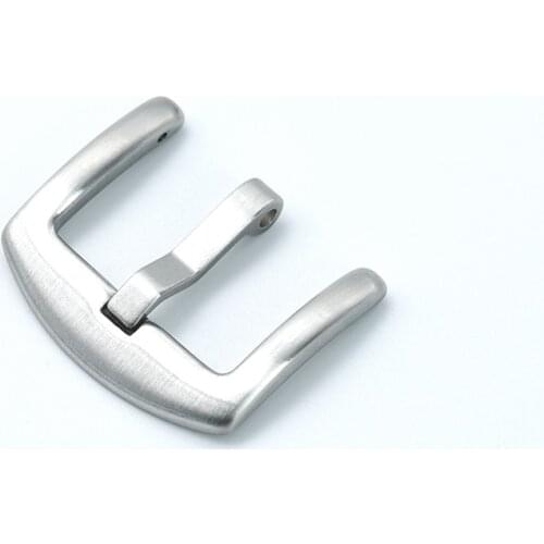 18mm 20mm 22mm Stainless Steel Watch Pin Buckle Men Women Universal Metal Watchband 59S30 Clasp Accessories Silver