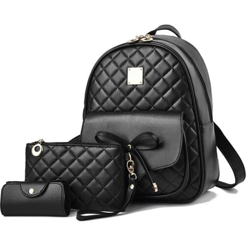 Womens bags 2021 new bowknot backpack Europe and the United States trend of mother and child backpack rhomboid shoulder