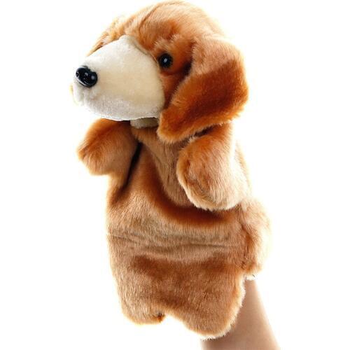 Animal Hand Puppet dog Dolls Plush Hand Doll early education Learning Baby Toys Marionetes Fantoche Puppets for telling story