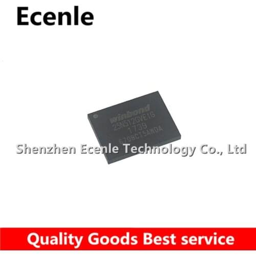 1 Pcs/Lot W25N512GVEIG MARK:25N512GVEIG WSON-8 NAND Flash 512Mb Serial NAND flash, 3V 100% New&Original
