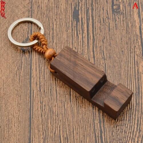 1pc Creative Lightweight Slim Design Wooden Mobile Phone Stand Holder Stand Pendant Keychain
