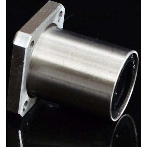 100pcs/lot LMK16UU 16mm Square Flange linear motion ball bearings 3D printer LMK16 16*28*37mm