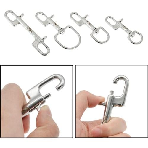 316 Stainless Steel Single Ended Marine Snaps Scuba Tool Kit Swivel Eye Bolt Hooks Snap Clip Swivel Clip Hooks Spring Hook
