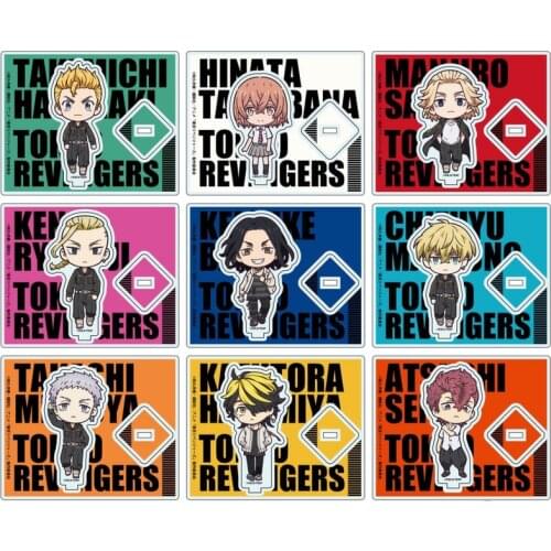 Anime Tokyo Revengers Sano Manjiro Hanagaki Takemichi Acrylic Stand Figure Model Plate Display Desk Decor Collection Xmas Gifts