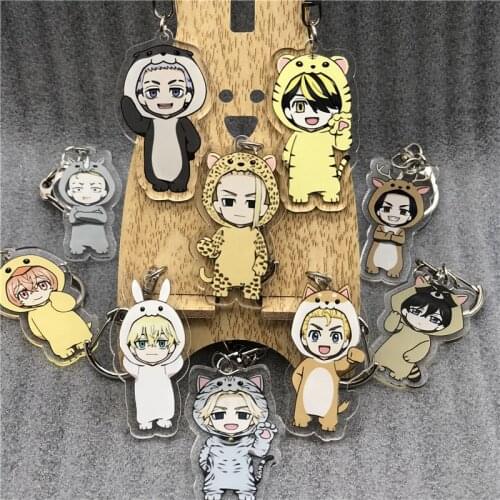 Anime Tokyo Revengers Keychain Cosplay Cartoon Costume Props accessories Badge