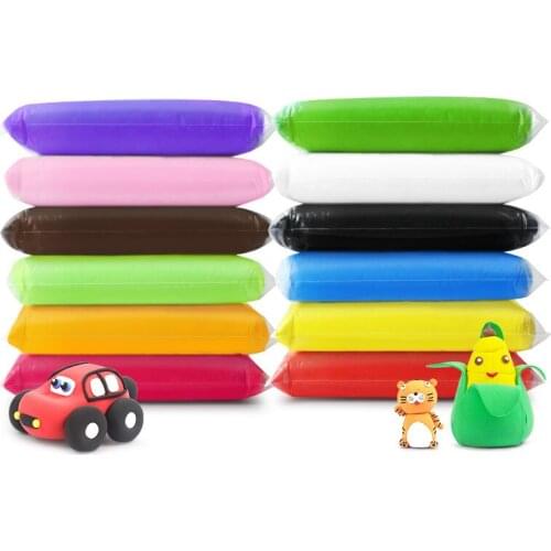 Childrens handmade ultra-light clay space mud DIY color clay plasticine crystal mud safe and non-toxic 500 g 24/36 color