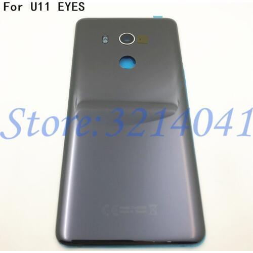 For HTC U11 EYES Original Glass Back Battery Cover Case Housing Rear Door Housing With Camera Lens Replacement Parts