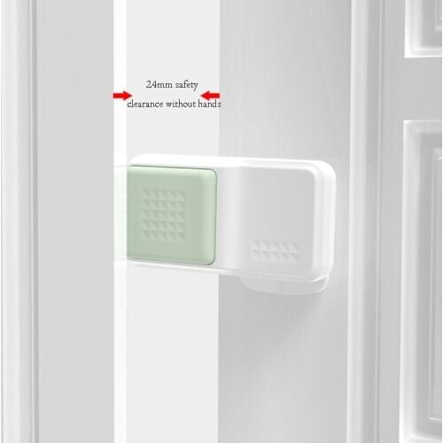 Child Safety Door Stop Home Cabinet Drawers Anti-pinch Door Stopper Children Baby Safety Lock, 180° Knob Switch Door Stops Lock