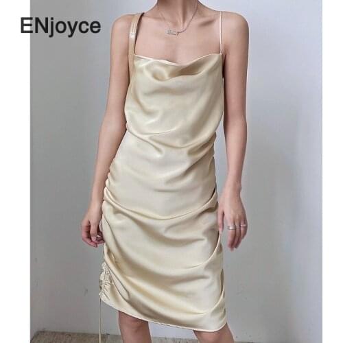 Elegant Slim Backless Midi Dress Women Korean Fashion Casual Strap Party Prom Holiday Tunic Vintage Black Bandage Dresses Summer