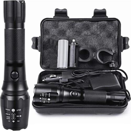 15000LM Led Flashlight Ultra Bright Tactical Torch Waterproof Camping Latern 5 Modes Zoomable Bicycle Light For Outdoor Hiking