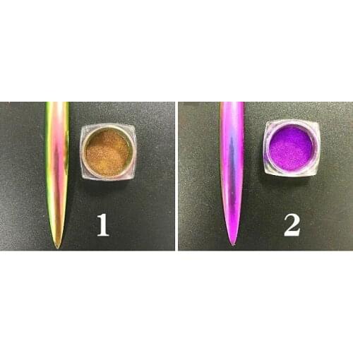 Chinese supplier 12 colors mirror chameleon effect pigments for nail polish, auto paint