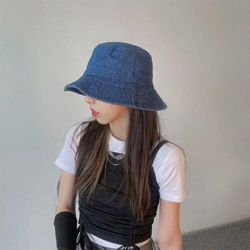Insts Style ~ Summer Sunshade Wash Cowboy Fisherman Hat Without Makeup Girls Do Not Wash Hair Must Have Basin Hat Tide Hats