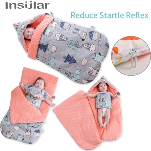 Insular Brand 100% Muslin Cotton Baby Sleeping Bag For Autumn/Winter Baby Stroller Sleepsacks Saco De Dormir Para Bebe Sacks